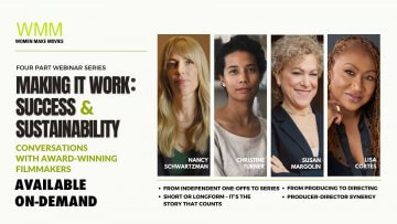 A banner for WMM's Summer Masterclass series, featuring four of the filmmakers featured in the series